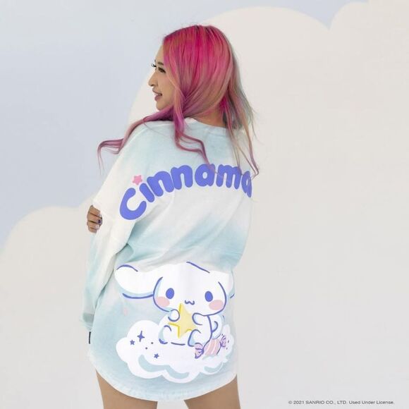 SANRIO x Japan LA Cinnamoroll Spirit Jersey tie dye oversized unisex shirt‎ XXL - Picture 1 of 11